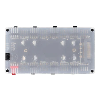 1-8-лентов сплитер RGB PWM hub Адаптер на регулатора на скоростта на КОМПЮТЪРА за ASUS/MSI
