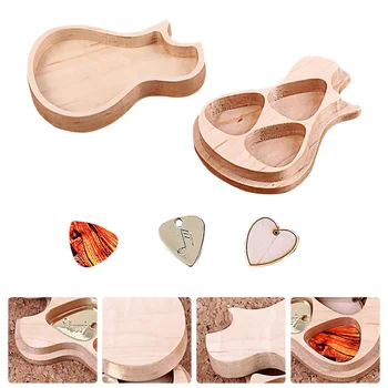 1 Комплект дървени медиатори ръчно изработени и медиатори за китарист, подаръци за любителите на музиката