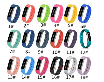 100шт Голям и малък размер за Fitbit Alta Смяна на силиконови гривни, Гривна Каишка Спортно китката Високо качество на 18 цвята