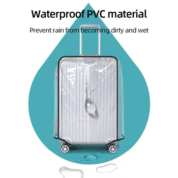 18-30-инчов Прозрачен калъф за куфара, прозрачен калъф за пътищата на багаж, Защитен калъф от PVC за куфара на колела