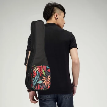 21/23/24-инчовата чанта за ukulele през рамо с 10 мм порести подплата, дебели раница за ukulele, креативни подаръци за любителите на музиката