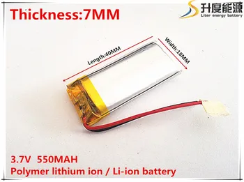 3,7 На 550 mah 701840 литиево-полимерна Li-Po литиево-йонни акумулаторни батерии за Mp3 MP4, MP5 GPS