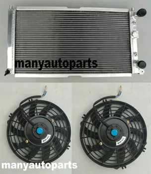 3 броя алуминиеви радиатори + вентилатори за FIAT PUNTO 176 GT 1.4 TURBO 1994-1999 ръководство 1995 1996 1997 1998