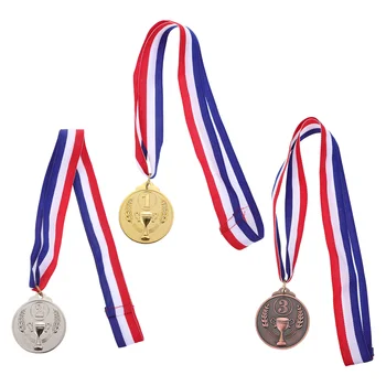 3шт Висящи медали от с сплав, Спортни медали, Преносими медали за състезания