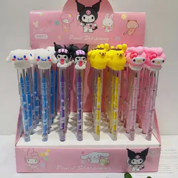 48 Нови Сменяеми моливи Sanrio с модел от аниме за рисуване и писане за деца, учебни пособия за студенти
