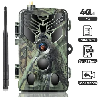 4G 20MP 4K HD Outdoor Hunting Trail Camera HC-810Pro Играта-Капан за Нощно виждане 120 ° FTP SMTP MMS Безжична Камера на мобилен оператор на Дивата природа
