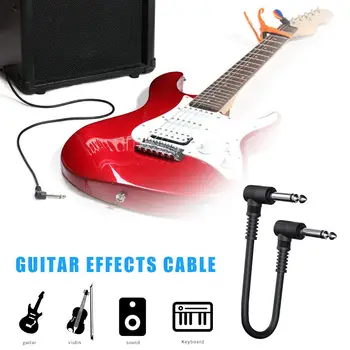 6.35 Кабела за педала на бас ефект за електрическа китара 15 см Пластир кабел китарен усилвател