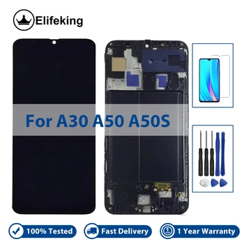 6,4-инчов Дисплей за Samsung Galaxy A30 LCD сензорен дисплей и цифров преобразувател в събирането за A305/DS A305FN A305G SM-A505F