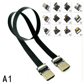 A1 FPV Micro HD-compatibel Mini HD 90-градусов адаптер 5 см.-100 см спк стартира строителни Band Flache HD стъпка кабел 20pin Stecker Stecker