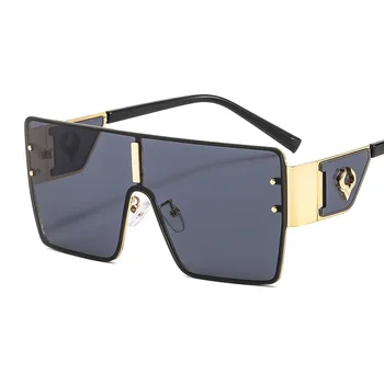 D & T 2021, нови модни квадратни слънчеви очила за мъже и жени, рамка с логото на red Bull, градиентные лещи, луксозни маркови дизайнерски слънчеви очила с метална декорация