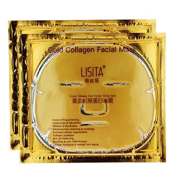 Golden Lisita На Лечебното Кристално-Златна Хидратиращ Луксозна Маска За Лице, Ефективна За Стареене На Кожата, Trend Стягащ Колаген