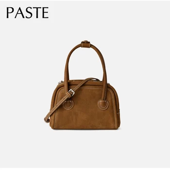 Ins Луксозен модерен дизайнерски малка чанта от телешка матова кожа, кафе с най-високо качество, лесна Женствена чанта през рамо, крайградски портфейл