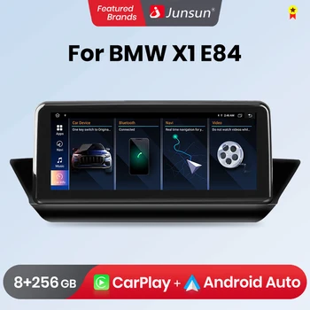 Junsun AI Voice Безжичен радиото в автомобила CarPlay Andorid авточасти за BMW X1 E84 2009 - 2015 Мултимедия DSP GPS 2din авторадио