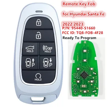 KEYECU Smart Remote Control Автомобилен Ключ С 7 Бутона 433 Mhz ID47 Чип за Hyundai Santa Fe 2022 2023 Fob 95440-S1660 TQ8-FOB-4F28