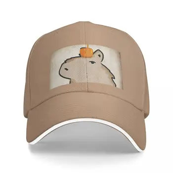 Orange широка периферия шапка-капибара, бейзболна шапка, плажна шапка, мъжки и дамски шапка
