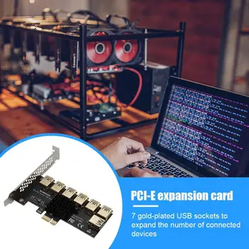 PCI-E 1x от 1 до 7 Странично Card адаптер множител hub Конектор PCI-Express, USB 3.0