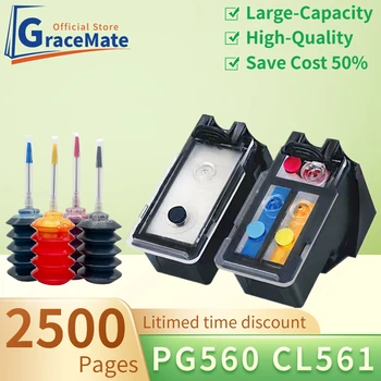 pg560 cl561 Рециклирани Взаимозаменяеми мастилницата PG-560 CL-561, за принтер canon pixma cartridge TS5350 TS7450 TS5351 TS5352