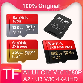 SANDISK Extreme Micro SD Ultra 64GB 128GB Карта Памет 32GB Micro SD Карта SD /TF Flash, Micro sd за 4K Drone Phone Extreme Pro