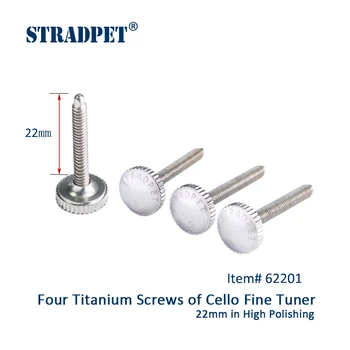 STRADPET 4шт Титанови винтове за фина настройка на чело на ярка или пушечно-сив на цвят, дължина на две болтове, Четири вида гайка за настройка на чело,