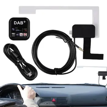 USB-адаптер за автомобил радио с автоматично възпроизвеждане на автомобил, мини-USB адаптер за окачване, USB-адаптер за кола, съвместим с версия 4.1-11.0 с приемник