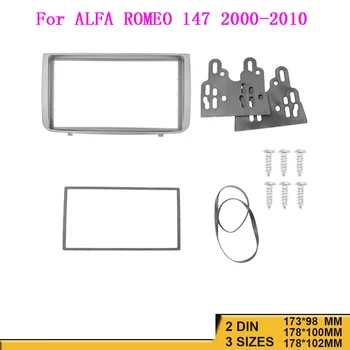Авто радио с двоен Din, стерео уредба, DVD, рамка за предната, рамка GPS за ALFA ROMEO 147 2000-2011, комплект за арматурното табло