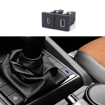 Автомобилна PD бързо зареждане на QC3.0 двойна бързо зареждане на USB изход за зареждане захранващ Адаптер Телефон за Фолксваген Амарок 11-22
