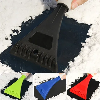 Автомобилна лопата за сняг с порести дръжка, Малък стъргалка за лед, размораживатель, инструмент за почистване на автомобила
