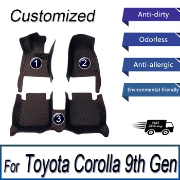 Автомобилни стелки за Toyota Corolla 9-то поколение 2000 2001 2002 2003 2004 2005 2006 Автомобилни накладки за краката Аксесоари за интериора