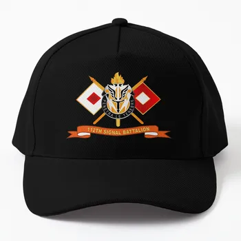 Армия - 112-та сигнал батальон с сигнално устройство на кабинета - Br - Лента X 300 бейзболна шапка за татко, чай шапки, Шапка за голф, Дамска шапка, Мъжки
