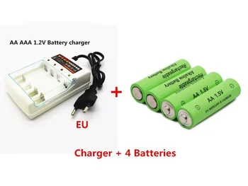 Батерия GTF 1,5 3000 mah AA NI-MH Акумулаторна батерия + 1,2 В AA / AAA NI-MH зарядно устройство EU plug