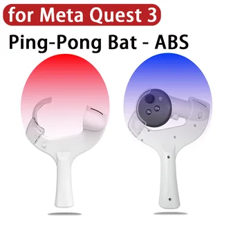 Бита за пинг-понг топка за игра Meta Quest 3 VR Controller Q3 Ракета за тенис на маса Комплект Прилепи за Пинг-понг за Quest 3 Аксесоар
