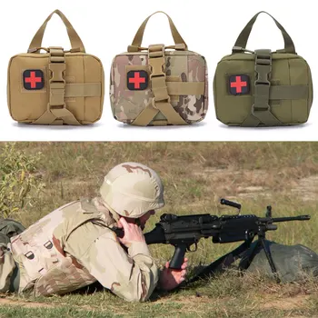 Военна тактическа чанта EDC, колан, ловна жилетка, набор от инструменти за спешна помощ, градинска медицински комплект за оцеляване в къмпинга, чанта за оцеляване в къмпинг