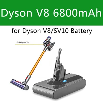 Дайсън V8 battery 6800mAh 21.6 V батерия За Дайсън V8 Battery Absolute Animal Литиево-йонна акумулаторна Прахосмукачка Акумулаторна БАТЕРИЯ SV10