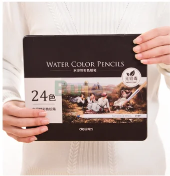 дели 24/36/48/72 цветове, Водоразтворим цветен полето желязната кутия за начинаещи, живопис за възрастни студенти, костюм за рисуване