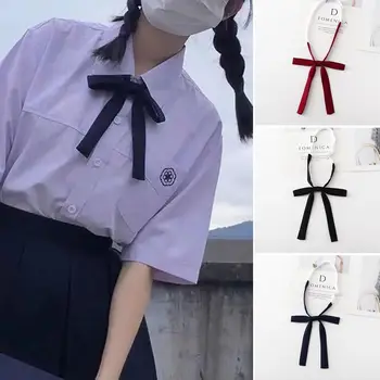 Единни риза с папийонка, Нова униформи за cosplay в японски стил JK, папийонка на шията, аксесоари за дрехи с цветове, женски папийонка ръчно изработени
