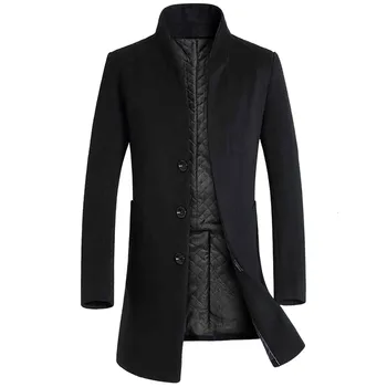 Ежедневни палто Мъжка мода Плътен цвят, однобортные якета с дълги ръкави, джоб с ревери, Ежедневни облекла за планински спортове За мъже