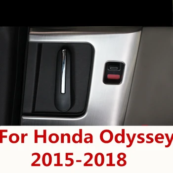 За Honda Odyssey 2015-2018 Оформление на автомобила средната врата Вътрешна Врата копчето на Кутията Врата Купа Рамка Довършителни Стикер на Аксесоари за украса