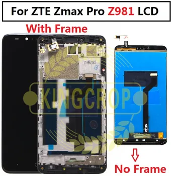 За ZTE Z981 Пълен Сензорен Дисплей, Дигитайзер, В Събирането, Замяна За ZTE ZMAX PRO Z981 LCD + инструменти Безплатна Доставка