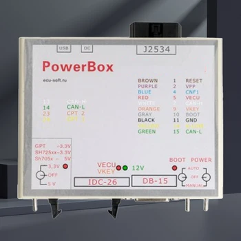 Захранване ECU-Софтуерен Програмист US Plug ECU Openport Power Box J2534 Универсален Led Openport за KTMFLASH JTAG