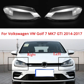 Капак на автомобил светлини за VW Golf MK7 GTI 2014-2017 Взаимозаменяеми лампа, Стъклена Лампа Прозрачна леща лампи Автомобилни Аксесоари