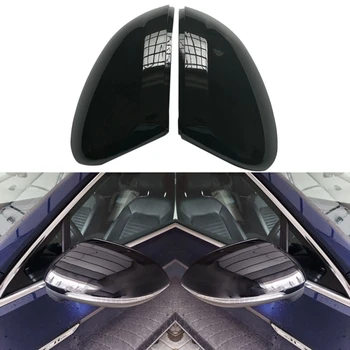 Капачки на страничните огледала на автомобила, покриване на страничните огледала за обратно виждане с дупка за сляпа зона, за да Passat B8 Вариант Arteon Caps 2016-2020