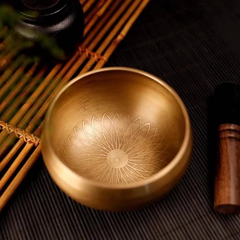 Купа за медитация с Гонг, Заздравяване Осъзнатост, Духовна Медни Поющая купа, Духовност, Campana, Тибетски Инструменти за медитация