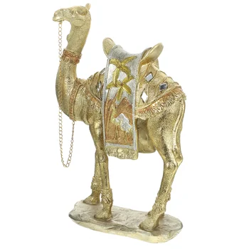 Латунная фигурка камила от дивата природа, статуи на животни, декор за пустинен камила, полезно камила седло, одеяло в модерен стил