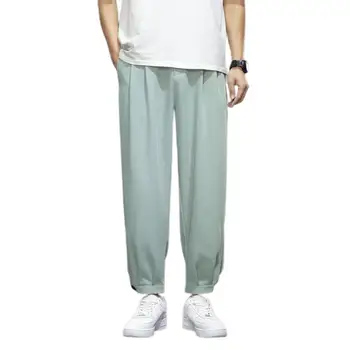 Летни мъжки панталони с копчета, спортни панталони за джогинг, Градинска облекло
