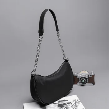 Летни чанти във формата на полумесец от плат Оксфорд, дамска спортна чанта през рамо във формата на полумесец, чанта за междуградски пътувания с едно рамо