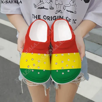 Любовта Държава Боливия 3D Принт Мъжки Класически Дамски Чехли Сабо Обувки EVA Леки Сандали, Летни Плажни Улицата-1