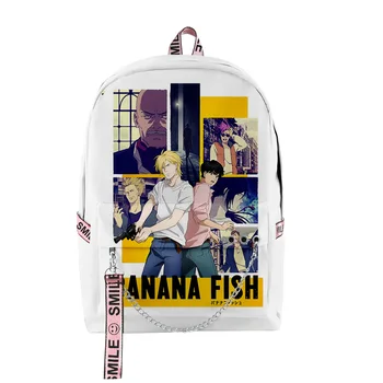 Младежки ученически чанти в стил хип-хоп, унисекс, смешни чанти с банан рибата, Оксфордские водоустойчив раници за лаптоп с 3D-принтом