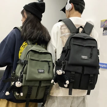 Модерен училищен раница за мъже и жени, студентски, училищни чанти Harajuku, раница за лаптоп с голям капацитет, ежедневни водоустойчива чанта-раница