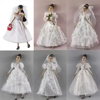 Модна Кукла Сватбена Рокля 2023 най-Новите Ежедневни Облекла-Ръчно изработени стоп-моушън Пола Момиче Принцеса Облекло 30 см Кукла