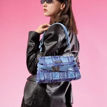 Модни памучни чанти, дамски чанта за пазаруване в ретро стил, ежедневни дамски офис чанта, подмышечная чанта за крайградски пътувания, студентски чанта през рамо